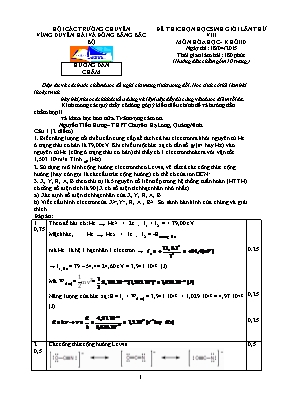 Đề thi chọn học sinh giỏi lần thứ VIII môn Hóa học - Khối 10